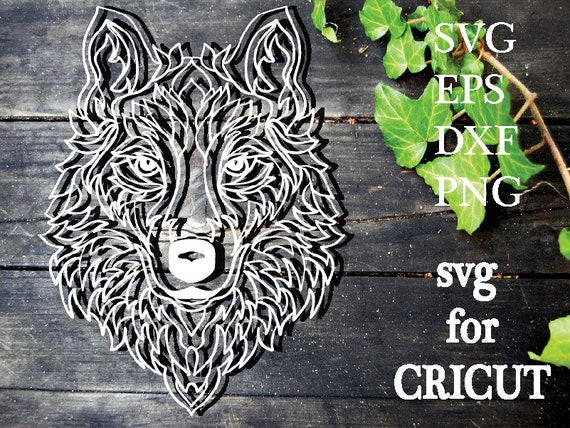 Wolf Mandala Svg Zentangle Svg Woodland Svg Intricate Svg Etsy