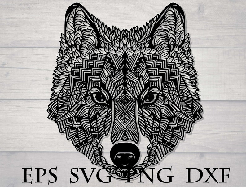 Download Wolface Mandalas Svg Svg File
