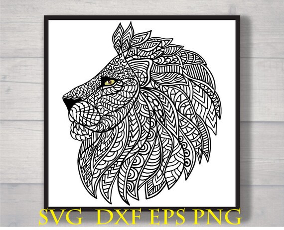 Download Free Mandala Lion Svg Etsy SVG Cut Files
