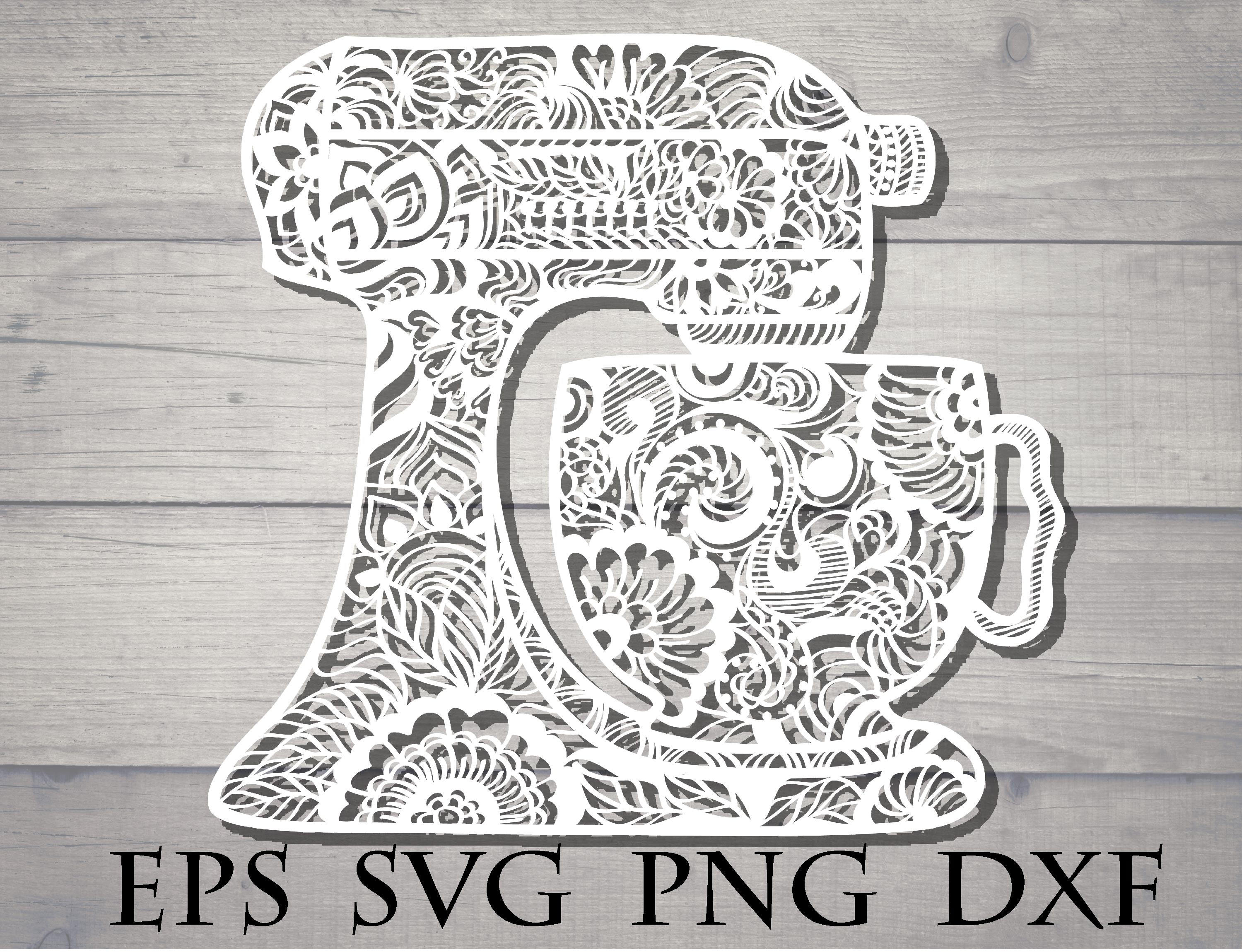 Zentangle Kitchen Svg Etsy