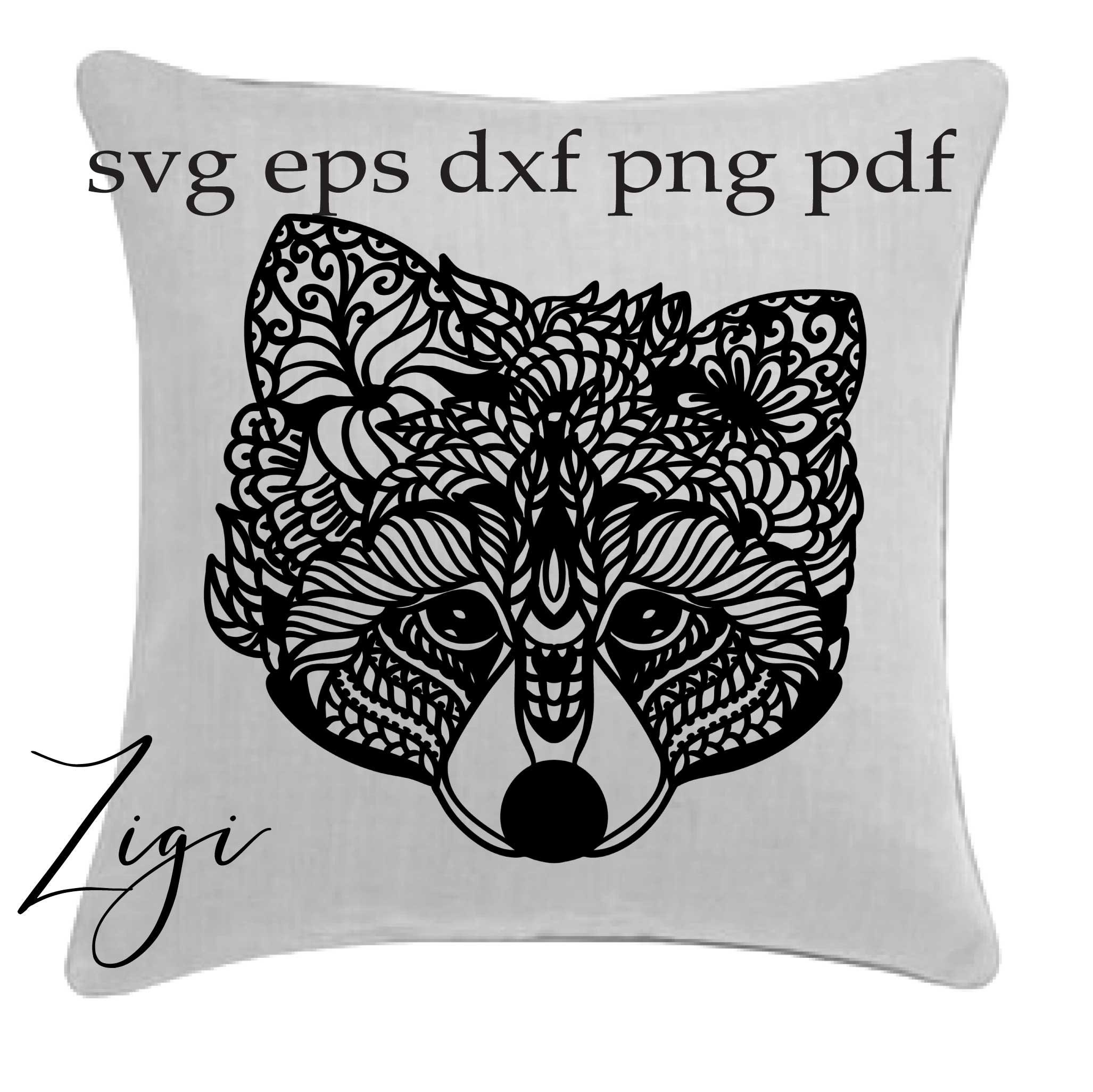 Download Free Raccoon Svg Floral Animal Mandala Svg Png Cut File Vector Etsy SVG Cut Files