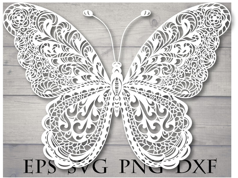 Download Mandala butterfly svg zentangle | Etsy