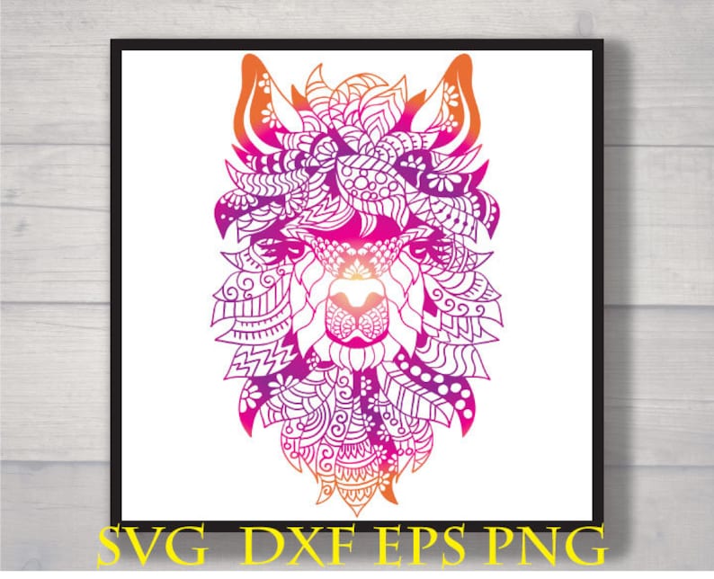 Download Llama zentangle svg / Llama mandala svg | Etsy