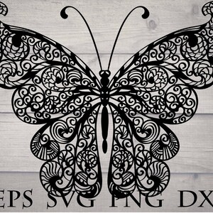 Mandala Butterfly Svg Files for Cricut Cut File Floral Flourish Pattern ...