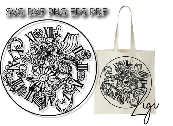 Download Clock Face Svg Farmhouse Clock Svg Floral Mandala Svg Etsy 3D SVG Files Ideas | SVG, Paper Crafts, SVG File