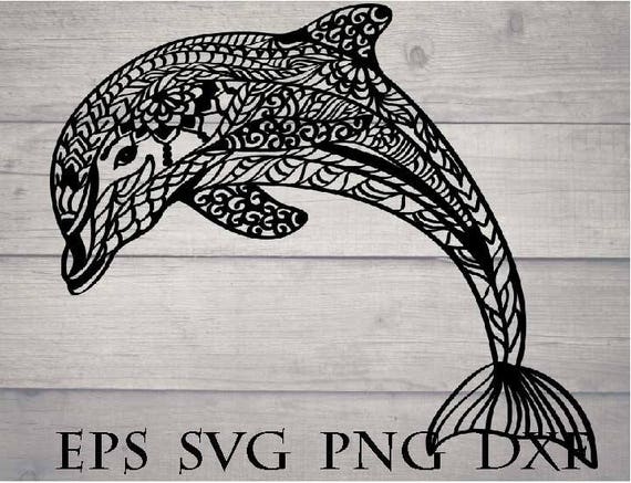 Download Dolphin svg mandala dolphin svg | Etsy