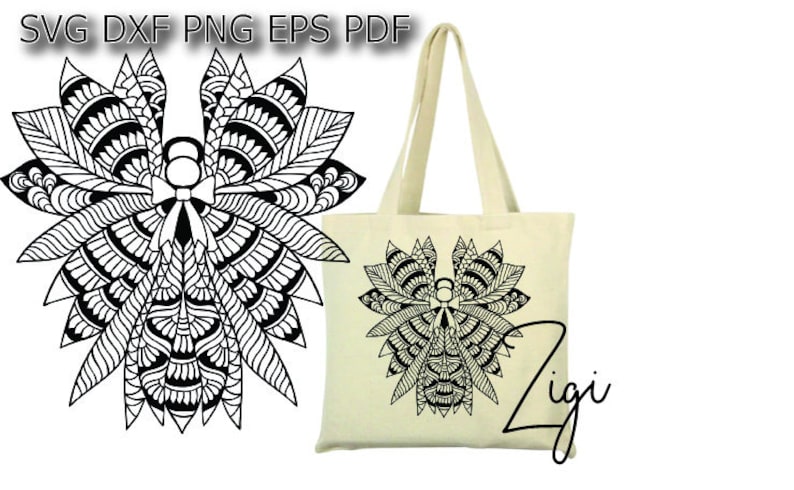 Download Christmas angel svg rustic mandala holidays svg png vector ...