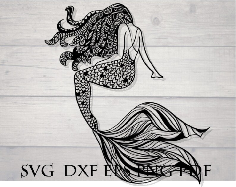 Download Mermaid svg | Etsy