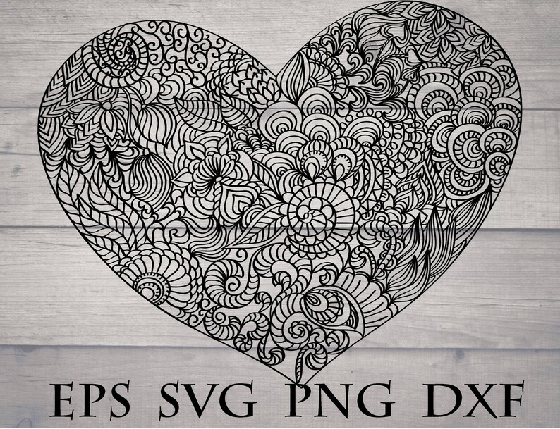 Download Heart svg mandala svg valentine svg intricate svg cricut ...