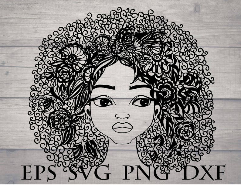 Download Woman mandala svg feminist svg afro lady svg african | Etsy