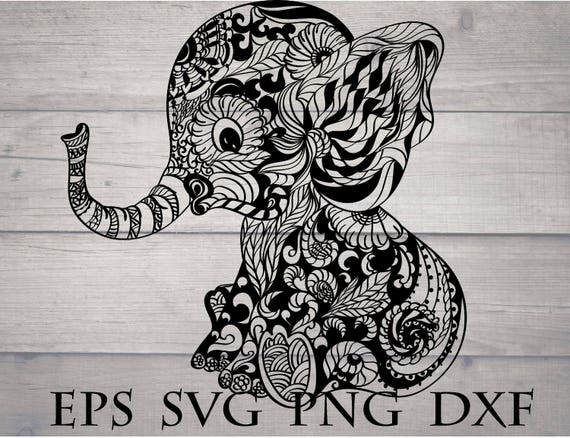 Download Elephant Mandala Svg Baby Elephant Svg Etsy
