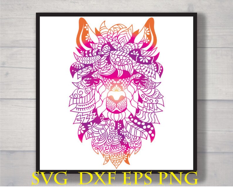 Download Llama zentangle svg / Llama mandala svg | Etsy