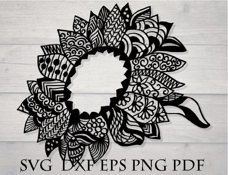 Free Free Sunflower Zentangle Svg 784 SVG PNG EPS DXF File