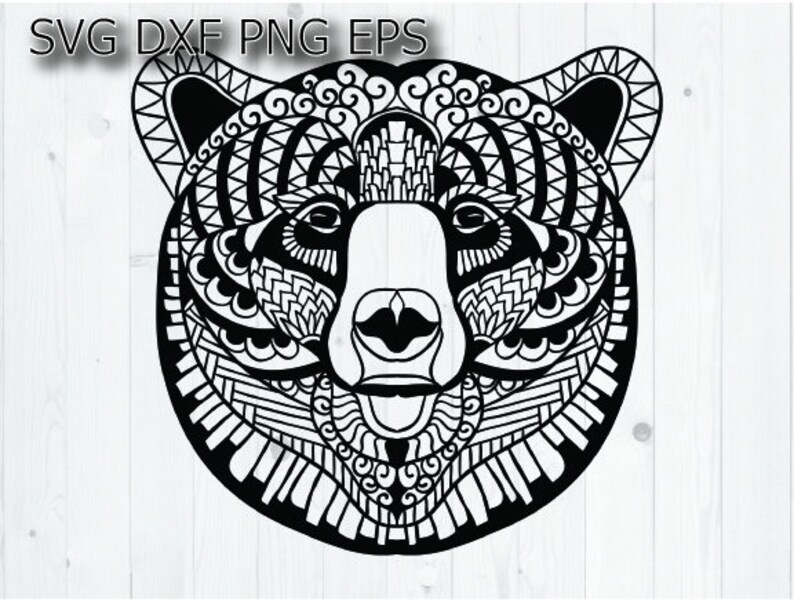 Download Zentangle Svg Bear Svg Grizzly Svg Mandala Svg Intricate Etsy 3D SVG Files Ideas | SVG, Paper Crafts, SVG File