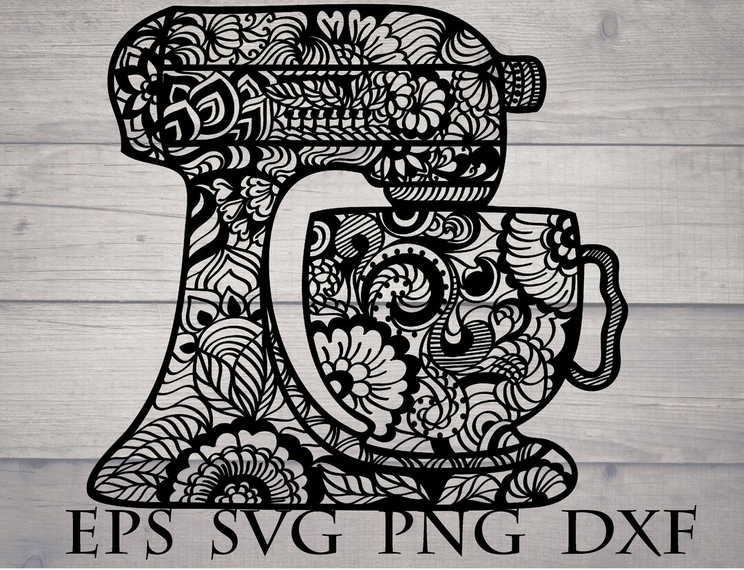 Zentangle Kitchen Svg Etsy