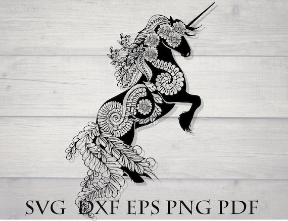 Download Mandala Unicorn Svg Etsy