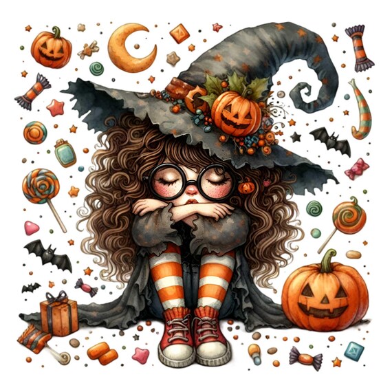 Orecchini Pendenti A Tema Strega Per Halloween – Acrilico Con Cappello, Zucca E Ginestra – Leggeri, Ipoallergenici, In Sacchetto Velluto – BAMAY