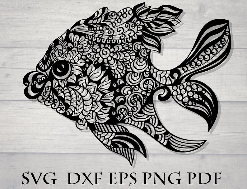 Download Fish mandala svg | Etsy