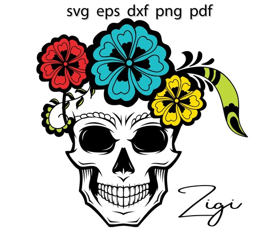 Download Free Sugar Skull Svg Etsy SVG Cut Files