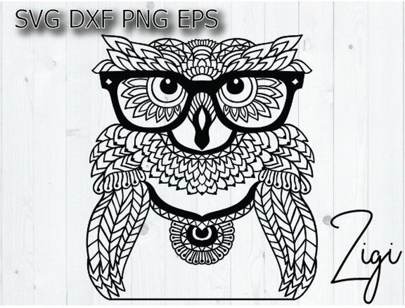 Download Cute Teacher Owl In Mandala Svg Files For Cricut Intricate Etsy SVG, PNG, EPS, DXF File