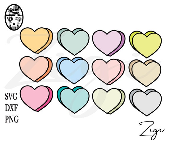 Candy Hearts SVG Valentines Day | Funny Conversation Hearts