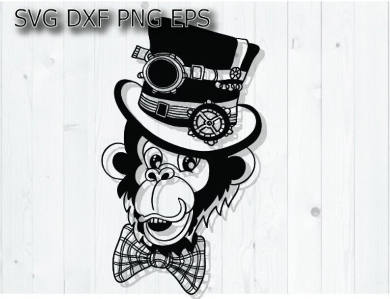 Download Hipster Hat Svg Monkey Birthday Svg Monkey Face Svg Top Etsy PSD Mockup Templates