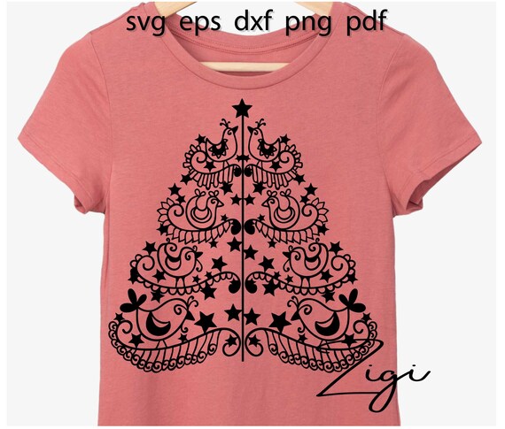 Download Mandala Christmas tree svg files for cricut primitive folk ...