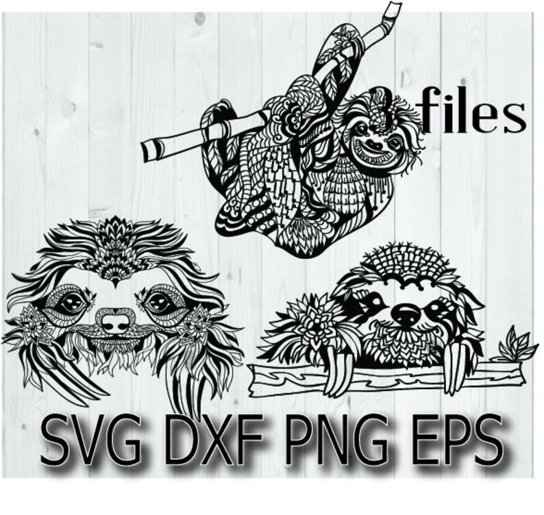 Download Sloth Svg Sloth Bundle Svg Files For Cricut Vector Sloth Clipart Cut File