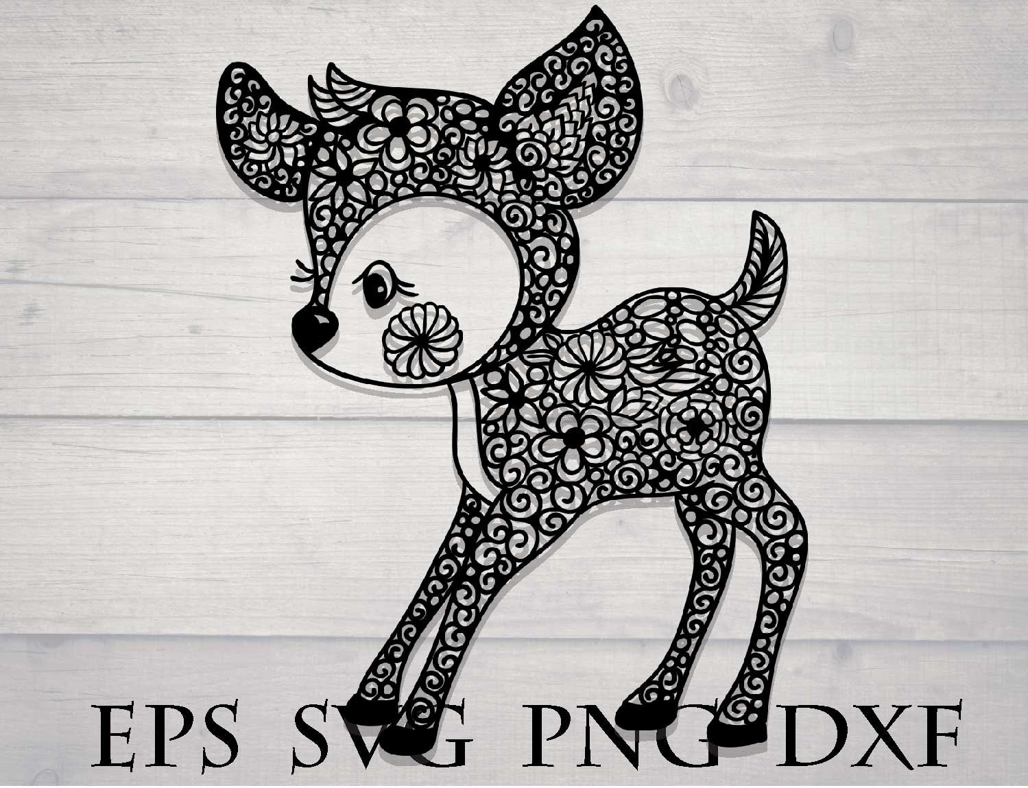Download Zentangle animal svg mandala deer | Etsy