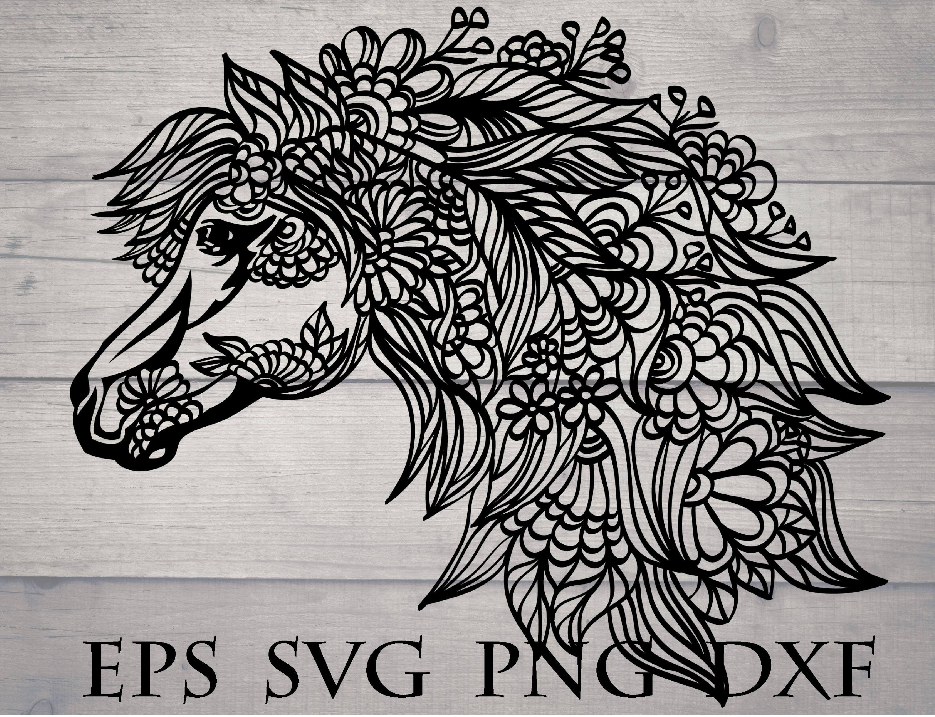 Download Layered Mandala Horse Svg Free Design - Layered SVG Cut File