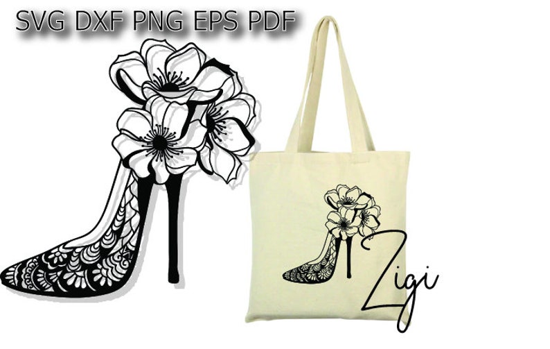 Download High heels svg mandala shoes svg flowers shoe svg for | Etsy