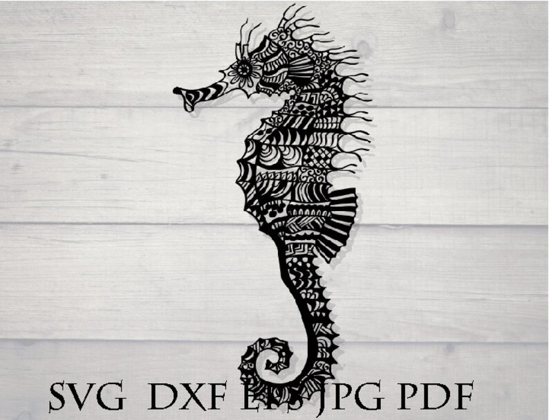 Download Seahorse svg mandala svg nautical svg | Etsy