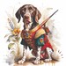 German Shorthaired Pointer Clipart Digital Papers 10 JPG Hunting Dog ...
