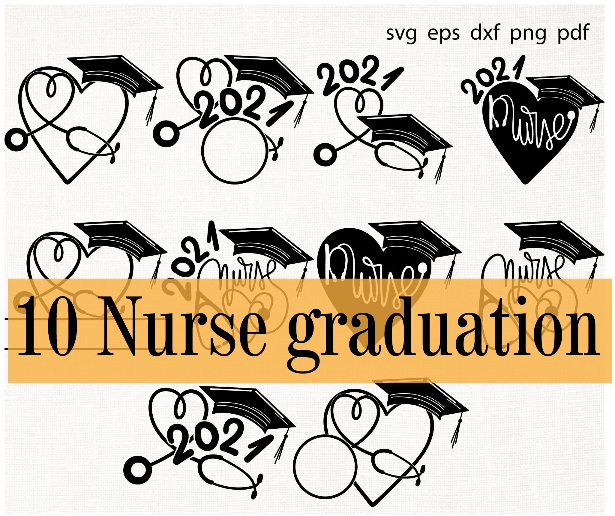 Download Nurse Graduation Svg Bundle 2021 Essential Nursing Doctor Etsy