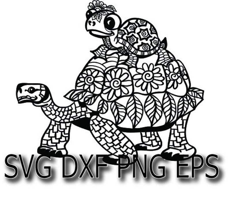 Free Free 263 Cricut Turtle Mandala SVG PNG EPS DXF File