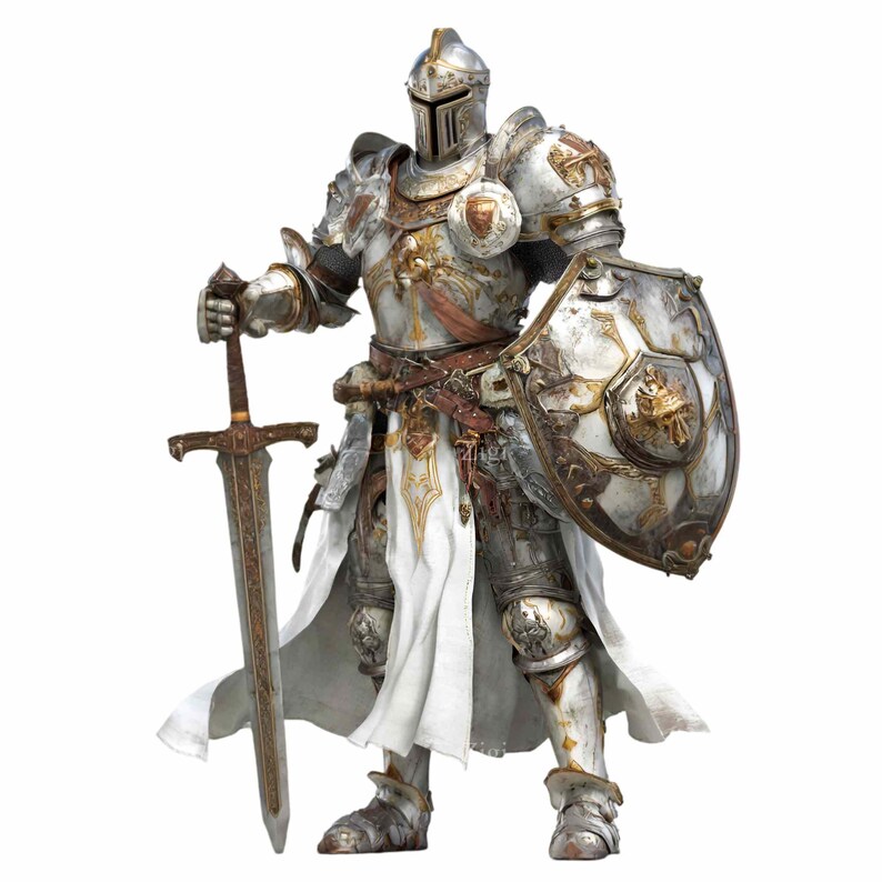 16 PNG Knight Templar Crusader Sublimation, Medieval Warrior Armor ...
