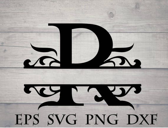 Download Split Initial Svg Split Letter R Monogram Svg Split Etsy