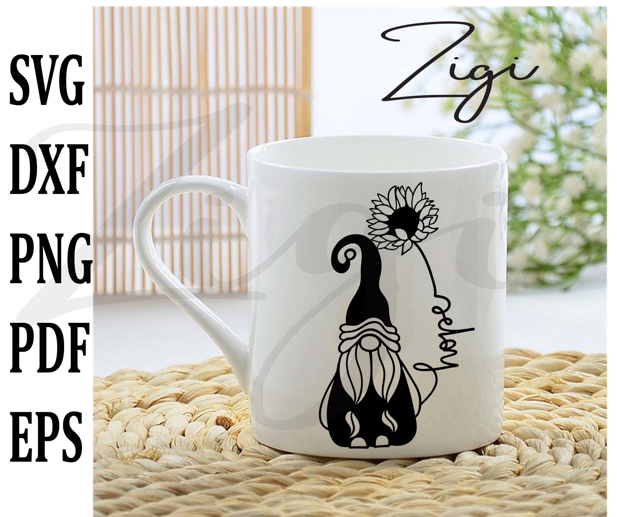 Gnome ornament svg house kitchen hope sunflower vector ...