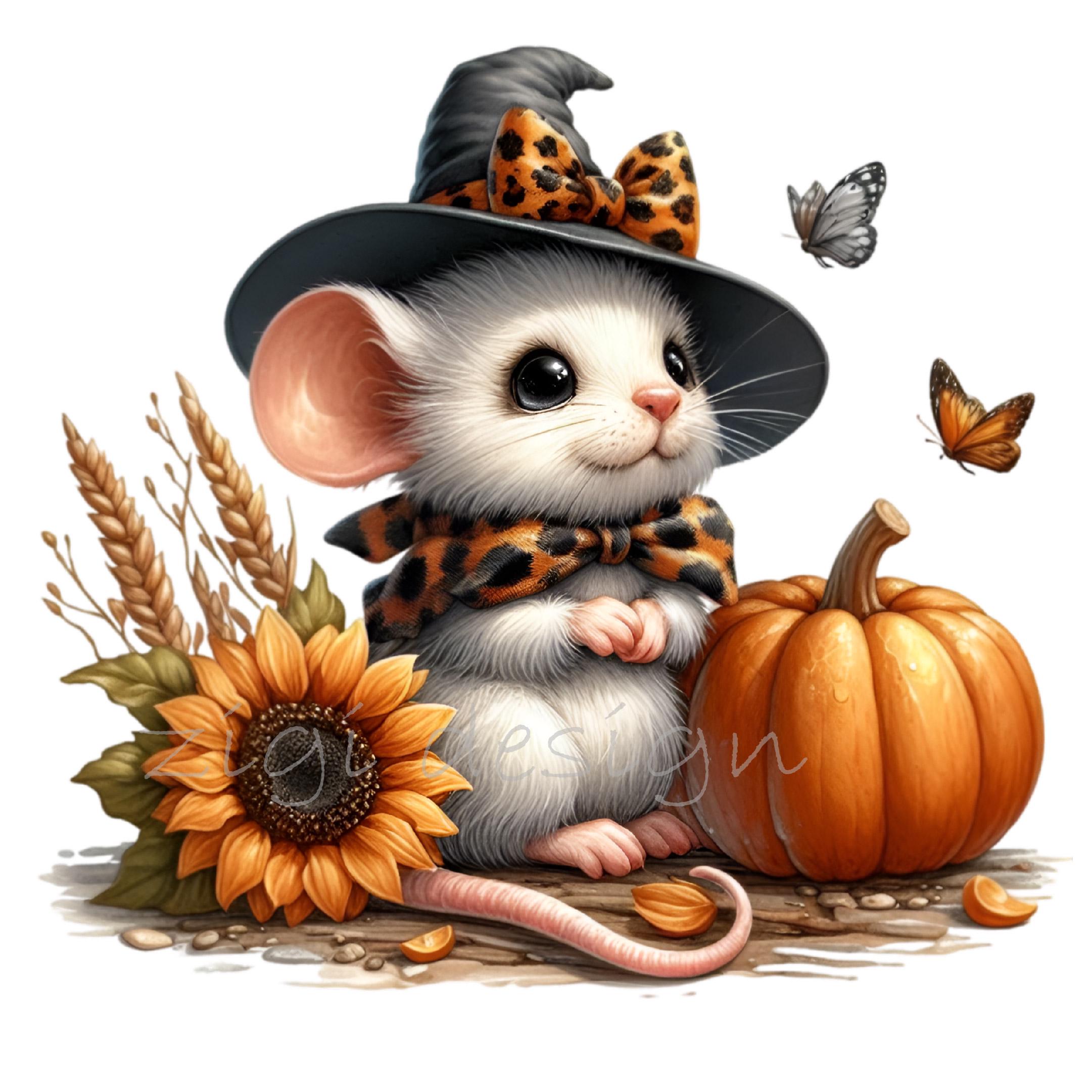10 PNG Ratón brujo – Clipart PNG de otoño – Lindo animal de Halloween para  manualidades de otoño, decoración de girasoles, bricolaje de calabazas,  imprimibles para niños - Etsy México, image size:2161x2161