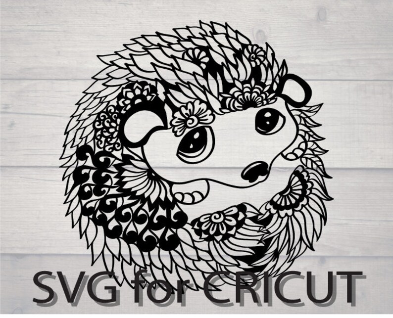 Download Hedgehog svg file animal mandala svg | Etsy
