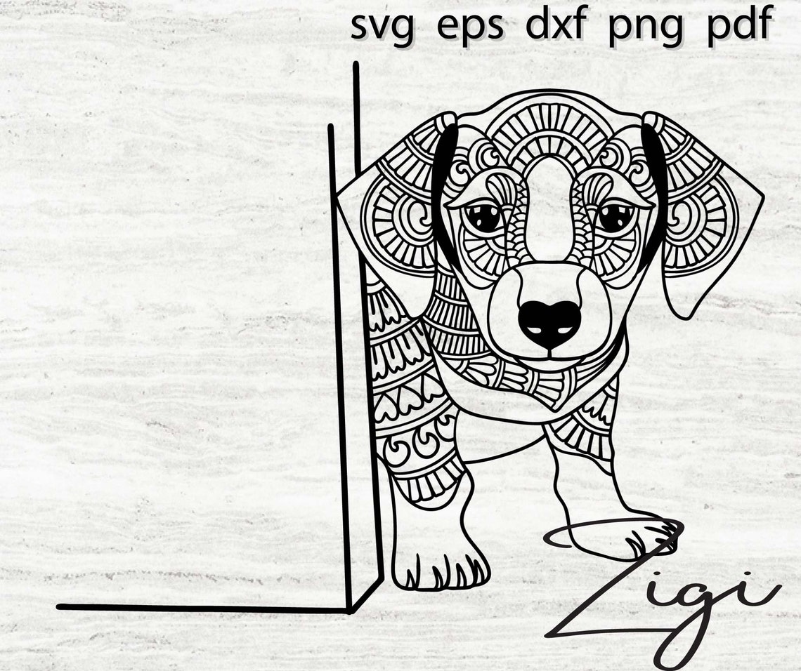 Download Peeking beagle svg cute dog mom dad shirt puppy mandala svg | Etsy