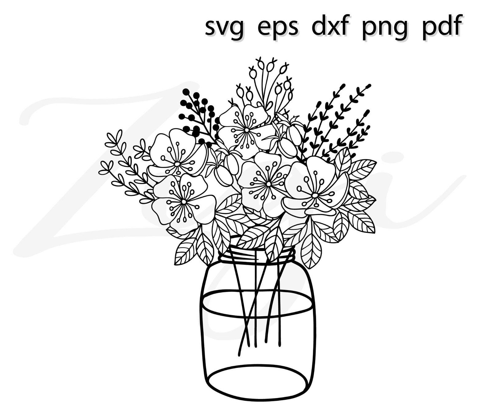 Free Free 152 Wild Flower Bouquet Svg SVG PNG EPS DXF File