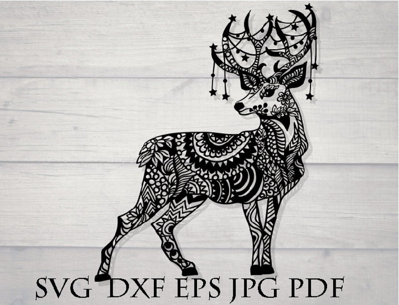 Download Christmas buck svg country Christmas svg deer scene svg | Etsy