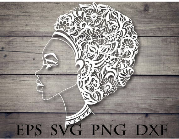 Download Woman mandala svg afro lady svg african american svg | Etsy