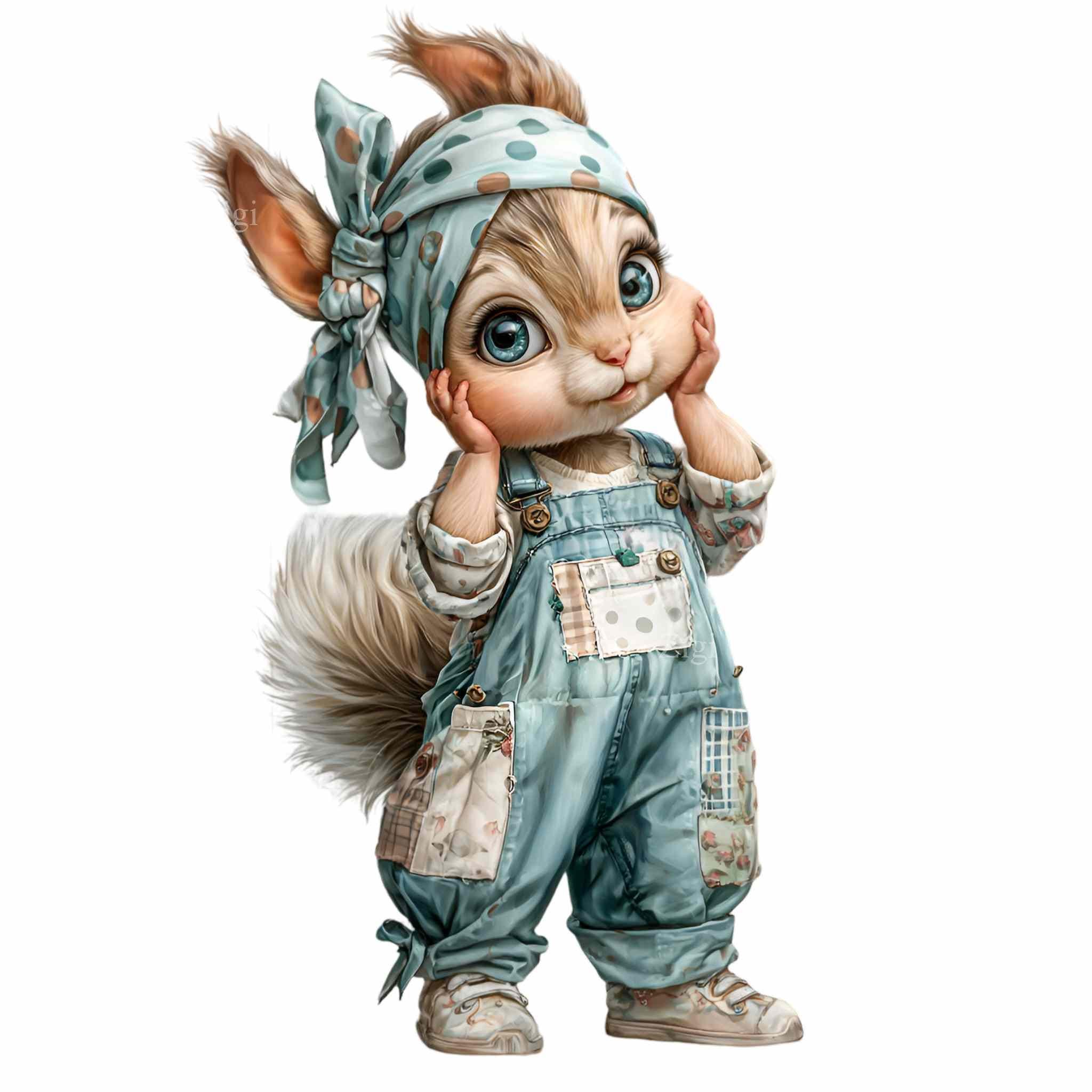 16 PNG Baby Squirrel Clipart – Cute Woodland Animal PNG for Nursery ...
