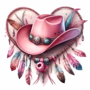 Cowgirl-Kostüm-Set – Pinker Mini-Cowboyhut Mit Stirnband, Herzbrille & Bandana