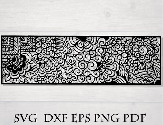 Download Mandala Stencil Svg Bookmark Zentangle Svg Mandala Flowers Etsy