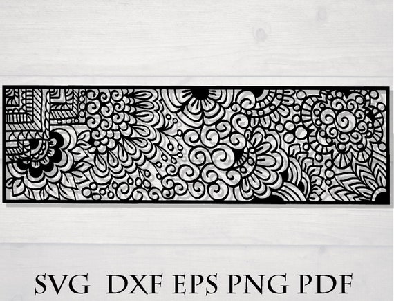Download Mandala Stencil Svg Bookmark Zentangle Svg Mandala Flowers Etsy