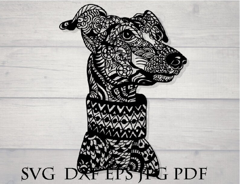 Download Italian greyhound svg dog mandala svg | Etsy