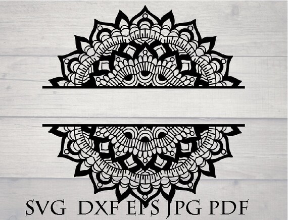 Download Free Split Mandala Svg Etsy SVG Cut Files